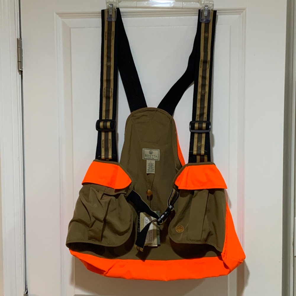 Durable Olive and Orange Men's Backpack